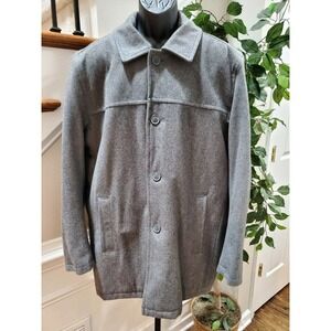 Dockers Men's Weston Wool Blend Collared Long Sleeve Casual Jacket Size X-Large